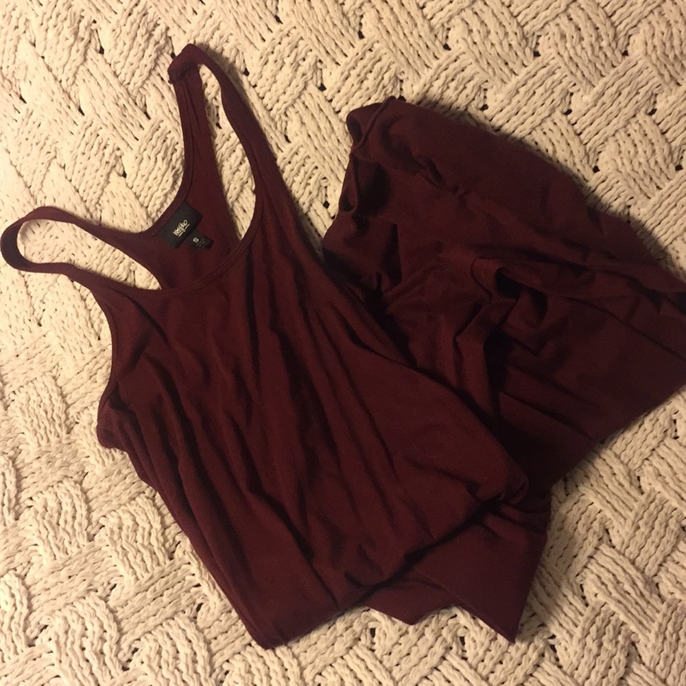 Maroon Maxi Dress